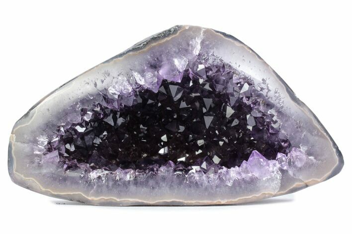 Wide, Purple Amethyst Geode - Uruguay #380278